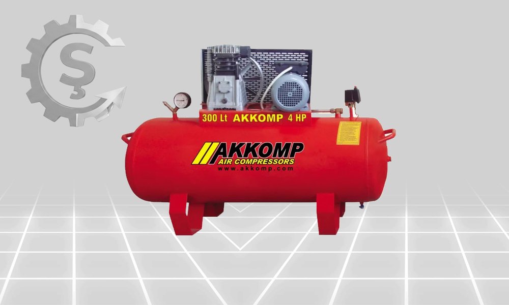 Pistonlu Hava Kompresörleri / Akkomp 300lt - Görsel 2