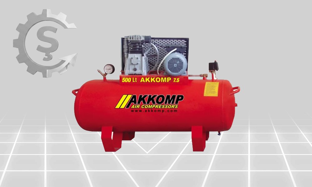Pistonlu Hava Kompresörleri / Akkomp 500lt - Görsel 2