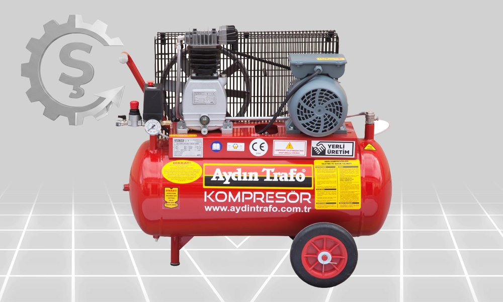 Pistonlu Hava Kompresörleri / AydınTrafo 220lt - Görsel 2